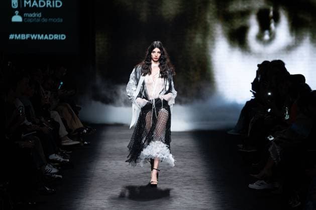 Spanish fashion designers Yolancris present their new collection at Madrid Fashion Week 2025, the most important fashion event in Spain. At IFEMA, Madrid, February 20, 2025. (2025022096)