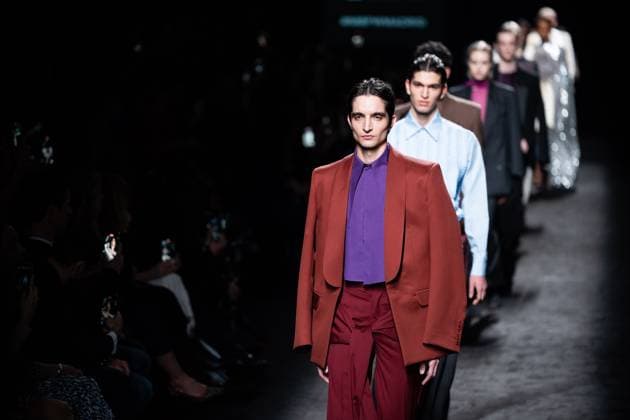 Mans Concept, fashion brand created by designer Jaime Alvarez, presents his new collection at Madrid Fashion Week 2025, the most important fashion event in Spain. At IFEMA, Madrid, February 20, 2025. (20250220239)