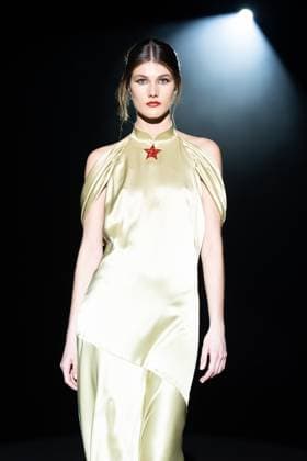 Menchen Tomas, female designer from Barcelona, presents Blitz, her new collection at Madrid Fashion Week 2025, the most important fashion event in Spain. At IFEMA, Madrid, February 20, 2025. (20250220261)