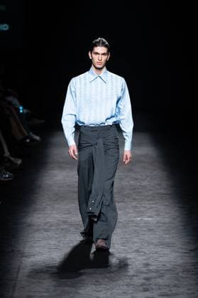 Mans Concept, fashion brand created by designer Jaime Alvarez, presents his new collection at Madrid Fashion Week 2025, the most important fashion event in Spain. At IFEMA, Madrid, February 20, 2025. (20250220207)