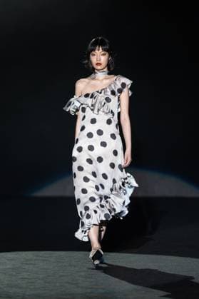 Menchen Tomas, female designer from Barcelona, presents Blitz, her new collection at Madrid Fashion Week 2025, the most important fashion event in Spain. At IFEMA, Madrid, February 20, 2025. (20250220247)