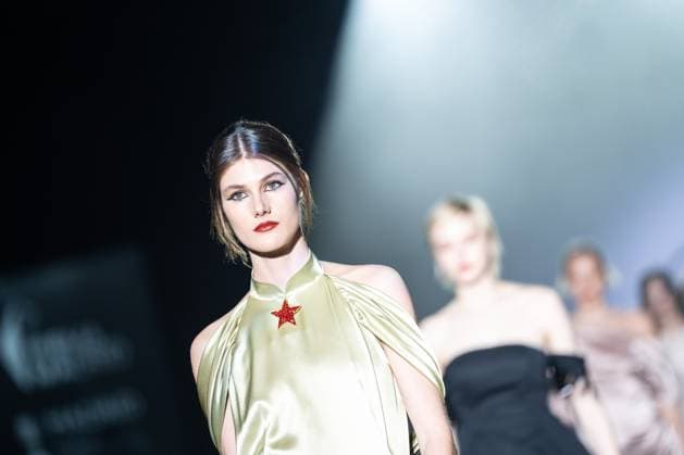 Menchen Tomas, female designer from Barcelona, presents Blitz, her new collection at Madrid Fashion Week 2025, the most important fashion event in Spain. At IFEMA, Madrid, February 20, 2025. (20250220268)