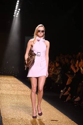 A model wears at collection runway a creation from Isabel Sanchis during Pasarela Cibeles Mercedes-Benz Fashion Week Madrid 2025 in Madrid, on Friday ,21 February 2025. Cordon Press 