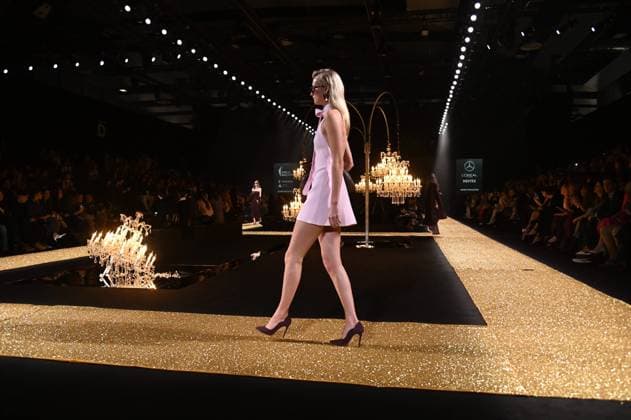A model wears at collection runway a creation from Isabel Sanchis during Pasarela Cibeles Mercedes-Benz Fashion Week Madrid 2025 in Madrid, on Friday ,21 February 2025. Cordon Press 