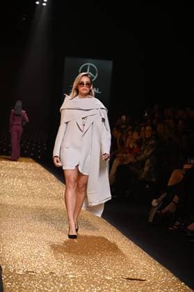 A model wears at collection runway a creation from Isabel Sanchis during Pasarela Cibeles Mercedes-Benz Fashion Week Madrid 2025 in Madrid, on Friday ,21 February 2025. Cordon Press 