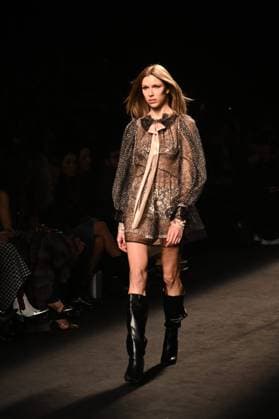 A model wears at collection runway a creation from Custo Barcelona during Pasarela Cibeles Mercedes-Benz Fashion Week Madrid 2025 in Madrid, on Friday ,21 February 2025. Cordon Press 