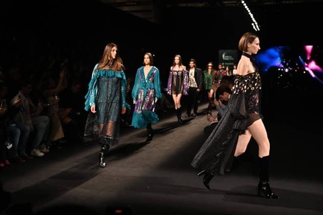 A model wears at collection runway a creation from Custo Barcelona during Pasarela Cibeles Mercedes-Benz Fashion Week Madrid 2025 in Madrid, on Friday ,21 February 2025. Cordon Press 
