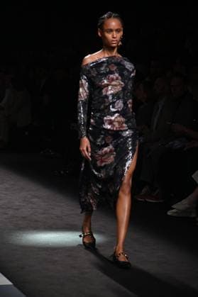 A model wears at collection runway a creation from Erroz during Pasarela Cibeles Mercedes-Benz Fashion Week Madrid 2025 in Madrid, on Friday ,21 February 2025 Cordon Press 