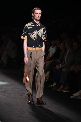 A model wears at collection runway a creation from Erroz during Pasarela Cibeles Mercedes-Benz Fashion Week Madrid 2025 in Madrid, on Friday ,21 February 2025 Cordon Press 