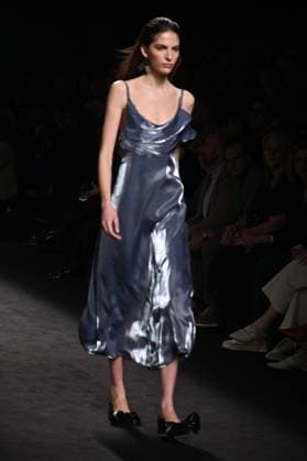 A model wears at collection runway a creation from Erroz during Pasarela Cibeles Mercedes-Benz Fashion Week Madrid 2025 in Madrid, on Friday ,21 February 2025 Cordon Press 