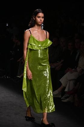 A model wears at collection runway a creation from Erroz during Pasarela Cibeles Mercedes-Benz Fashion Week Madrid 2025 in Madrid, on Friday ,21 February 2025 Cordon Press 