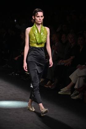 A model wears at collection runway a creation from Erroz during Pasarela Cibeles Mercedes-Benz Fashion Week Madrid 2025 in Madrid, on Friday ,21 February 2025 Cordon Press 