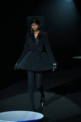A model wears at collection runway a creation from Malne during Pasarela Cibeles Mercedes-Benz Fashion Week Madrid 2025 in Madrid, on Friday ,21 February 2025. Cordon Press 