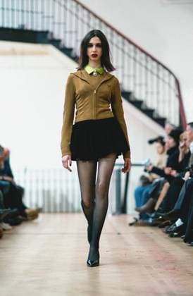 London Fashion Week, Mark Fast catwalk show, London, UK London, UK. 21 February, 2025. Model Lana Rost walks on the runway at the Mark Fast fashion show during the Fashion Show at London Fashion Week in London, UK on 21 February, 2025., Credit:Lounis Tiar Avalon United Kingdom, London  Copyright: xLounisxTiarx xAvalonx 0967244623