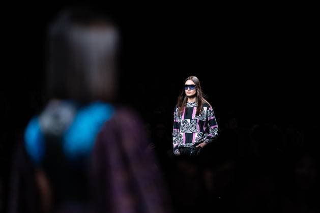 The distinguished Barcelona-based designer Custo presents his new collection at Madrid Fashion Week 2025, the most important fashion event in Spain. At IFEMA, Madrid, February 21, 2025. (2025022199)