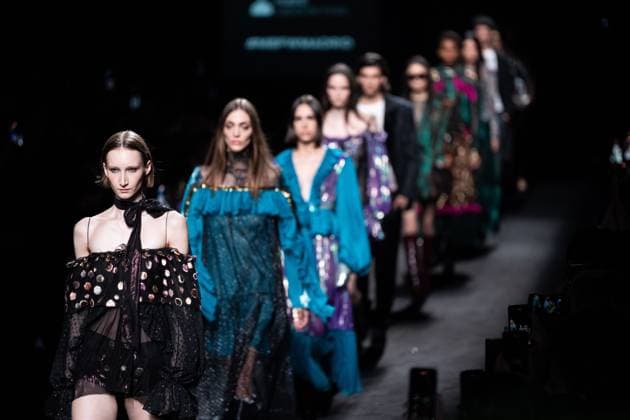 The distinguished Barcelona-based designer Custo presents his new collection at Madrid Fashion Week 2025, the most important fashion event in Spain. At IFEMA, Madrid, February 21, 2025. (20250221109)