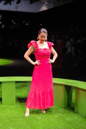 CELEBRITES : Mode - MBFWM Fashion Week 2025 - Defile Fely Campo Show - Madrid - 22 02 2025 Monica Hoyos, attends 81st MBFW Madrid. Fely Campo parade. Madrid, Spain  Copyright: xANTONIOxNAVIAx