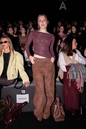 February 22, 2025, Madrid, Madrid, Spain: DENISSE PEo˜A attends the ANGEL SCHLESSER fashion show during Mercedes Benz Fashion Week Madrid at Ifema on September 22, 2025 in Madrid, Spain. Madrid Spain - ZUMAc312 1059140060st Copyright: xOscarxManuelxSanchezx