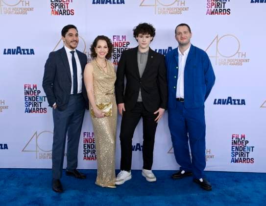 Entertainment Themen der Woche KW08 (L-R) Connor Capetillo, Allison Tate, Isaac Krasner, and Corey Sherman arrive for the Film Independent Spirit Awards in Santa Monica, California on Saturday, February 22, 2025.  LAP20250222278 JIMxRUYMEN