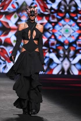 JNORIG Fashion Week de Madrid A model walks the runway wearing a design by JNORIG during Mercedes-Benz Fashion Week de Madrid in IFERMA, 22 February 2025 Spain Featuring: A model walks the runway wearing a design by JNORIG during Mercedes-Benz Fashion Week de Madrid in IFERMA, 22 February 2025 Spain Where: Madrid, Spain When: 22 Feb 2025 Credit: Oscar Gonzalez WENN Madrid Spain Copyright: xOscarxGonzalez WENNx wenn40266162 OFA ZOJx wenn40266162