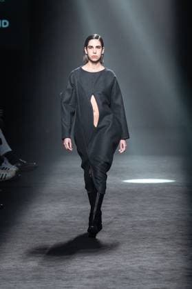 Spanish prominent designer Angel Schlesser presents his new collection at Madrid Fashion Week 2025, the most important fashion event in Spain. At IFEMA, Madrid, February 22, 2025. (20250222100)