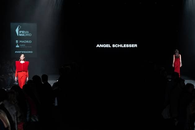 Spanish prominent designer Angel Schlesser presents his new collection at Madrid Fashion Week 2025, the most important fashion event in Spain. At IFEMA, Madrid, February 22, 2025. (20250222111)
