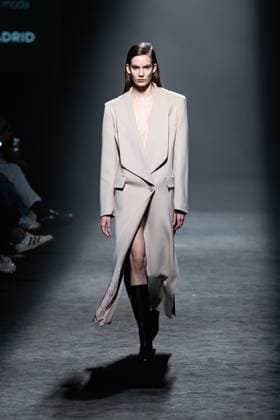 Spanish prominent designer Angel Schlesser presents his new collection at Madrid Fashion Week 2025, the most important fashion event in Spain. At IFEMA, Madrid, February 22, 2025. (2025022285)