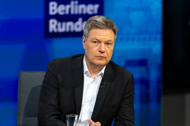Berliner Runde. Robert Habeck, Co-Vorsitzender von Buendnis 90 Die Gruenen, Berlin, 23.02.2025. Berlin Deutschland *** Berlin Round Table Robert Habeck, Co-Chairman of Buendnis 90 Die Gruenen, Berlin, 23 02 2025 Berlin Germany Copyright: xThomasxImox