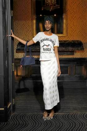 Conner Ives London Ready to wear fall winter 2025:26; LONDON February 2025 Conner Ives London Ready to wear fall winter 2025:26; LONDON February 2025, Credit:Zeppelin Avalon  Copyright: xZeppelinx xAvalonx 0968244863