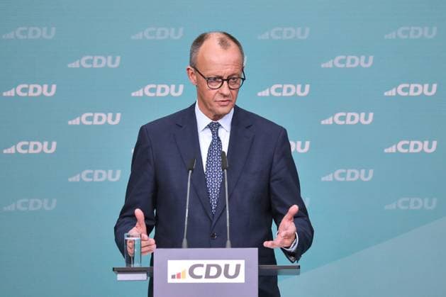 News Themen der Woche KW09 News Bilder des Tages Berlin, Deutschland, 24.02.2025: Konrad-Adenauer-Haus: CDU-Pressekonferenz zum Ergebnis der Bundestagswahl: Friedrich Merz Copyright: xdtsxNachrichtenagenturx dts_61017