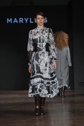 Milan, Milan Women s Fashion Week: Fall Winter 2025 - Women s Fashion, Fall Winter 2025.- Maryling fashion show - catwalk in the photo: Model  Copyright: xSimonaxChiocciax xipa-agency.netx xSimonaxChiocciax IPA_Agency_IPA54519449
