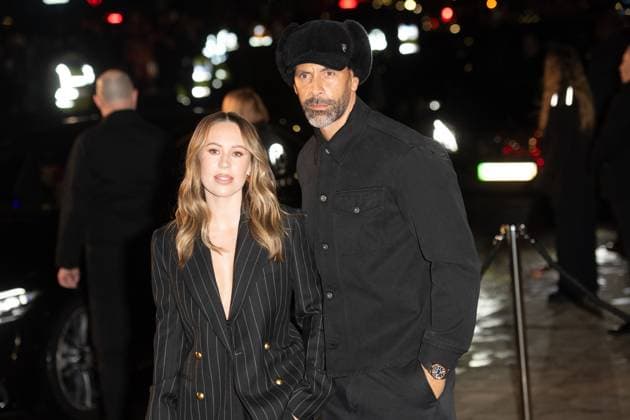 LFW AW25 Burberry Show Arrivals - TATE Britain, London, UK Kate Ferdinand and Rio Ferdinand attends Burberry s AW25 Runway Show at TATE Britain in London, England, UK on Monday 24 February 2025 during London Fashion Week February 2025. Justin Ng , Credit:Justin Ng Avalon UK, England, London, TATE Britain  Copyright: xJustinxNgx xAvalonx 0968545658