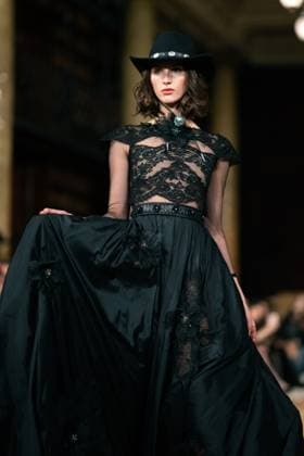 Aadnevik - Runway - LFW February 2024 LONDON, ENGLAND - 18 FEBRUARY: A model catwalks at the Aadnevik show during London Fashion Week February 2024 at on the 18 February, 2024 in London, England., Credit:Lounis Tiar Avalon United Kingdom, London  Copyright: xLounisxTiarx xAvalonx 0968551209