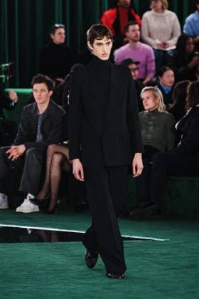 MFW - Gucci Runway Model walks for Gucci show during Milan Fashion Week in Milan, Italy on February 25, 2025. Photo by Alessandro Bremec IPA ABACAPRESS.COM Milan Italy  Copyright: xIPA ABACAx