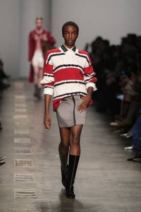 Milan, Milan Women s Fashion Week: Fall Winter 2025 26 - Women s Fashion, Fall Winter 2025 26 - Iceberg fashion show - catwalk in the photo: Model  Copyright: xRiccardoxGIordanox xipa-agency.netx xRiccardoxGIordanox IPA_Agency_IPA54562232