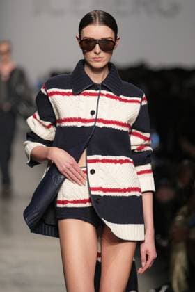 Milan, Italy: Milan, Milan Women s Fashion Week: Fall Winter 2025 26 - Women s Fashion, Fall Winter 2025 26 - Iceberg fashion show - catwalk in the photo: Model Milan Italy  - ZUMAp169 20250225_zea_p169_561 Copyright: xRiccardoxGIordanox
