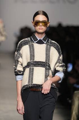 Milan, Milan Women s Fashion Week: Fall Winter 2025 26 - ICEBERG Fashion Show - Catwalk Milan, Milan Women s Fashion Week: Fall Winter 2025 26 - Women s Fashion, Fall Winter 2025 26 - Iceberg fashion show - catwalk in the photo: Model MILAN Italy  Copyright: xIPA ABACAx