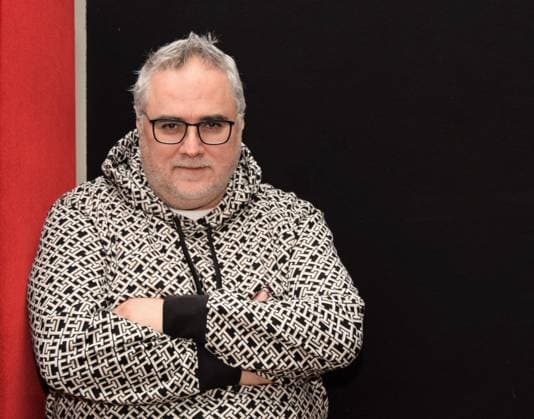 Milan,Italy FRACOMINA FW 2025-2026 at MFW Milan, Italy FRACOMINA FW 2025-2026 MFW In the photo: Marcello Tortora Ceo comunicazione Medias Srl, Marketing Manager di Fracomina Milan  Copyright: xIPA ABACAx