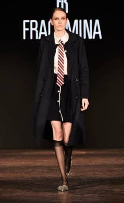 Milan,Italy FRACOMINA FW 2025-2026 at MFW Milan,Italy FRACOMINA FW 2025-2026 MFW In the photo:FRACOMINA show fashion show Milan  Copyright: xIPA ABACAx
