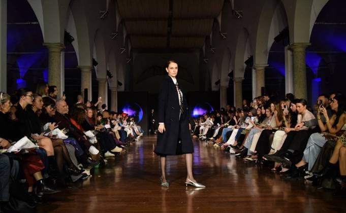 Milan,Italy FRACOMINA FW 2025-2026 at MFW Milan,Italy FRACOMINA FW 2025-2026 MFW In the photo:FRACOMINA show fashion show Milan  Copyright: xIPA ABACAx