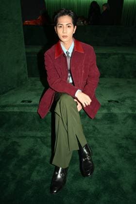 Milan, Milan Women s Fashion Week: Fall Winter 2025 - Women s Fashion, Fall Winter 2025.- Gucci fashion show - guests in the photo: Jun Shison  Copyright: xSimonaxChiocciax xipa-agency.netx xSimonaxChiocciax IPA_Agency_IPA54567086