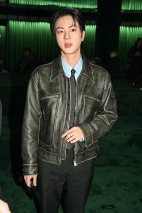 Milan, Milan Women s Fashion Week: Fall Winter 2025 - Gucci Fashion Show - Guests Milan, Milan Women s Fashion Week: Fall Winter 2025 - Women s Fashion, Fall Winter 2025.- Gucci fashion show - guests in the photo: Jin MILAN Italy  Copyright: xIPA ABACAx