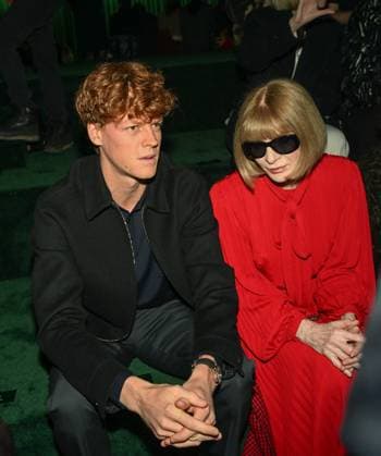 Milan, Milan Women s Fashion Week: Fall Winter 2025 - Gucci Fashion Show - Guests Milan, Milan Women s Fashion Week: Fall Winter 2025 - Women s Fashion, Fall Winter 2025.- Gucci fashion show - guests in the photo: Jannik Sinner, Anna Wintour MILAN Italy  Copyright: xIPA ABACAx