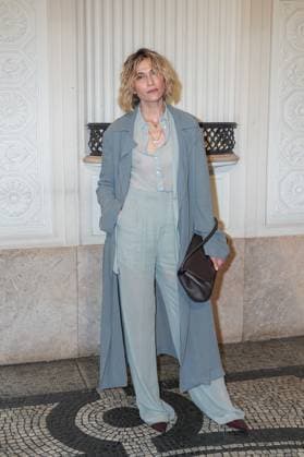 Milan, Milan Women s Fashion Week: Fall Winter 2025 26 - Women s Fashion, Fall Winter 2025 26.- Alberta Ferretti fashion show - guests - In the photo: Anna Foglietta  Copyright: xRiccardoxGIordanox xipa-agency.netx xRiccardoxGiordanox IPA_Agency_IPA54568363