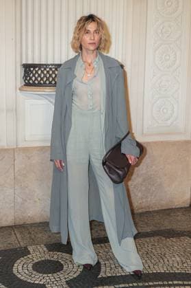 Milan, Milan Women s Fashion Week: Fall Winter 2025 26 - Women s Fashion, Fall Winter 2025 26.- Alberta Ferretti fashion show - guests - In the photo: Anna Foglietta  Copyright: xRiccardoxGIordanox xipa-agency.netx xRiccardoxGiordanox IPA_Agency_IPA54568371