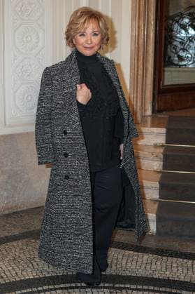 Milan, Milan Women s Fashion Week: Fall Winter 2025 26 - Alberta Ferretti fashion show - guests Milan, Milan Women s Fashion Week: Fall Winter 2025 26 - Women s Fashion, Fall Winter 2025 26.- Alberta Ferretti fashion show - guests - In the photo: Alberta Ferretti MILAN Italy  Copyright: xIPA ABACAx