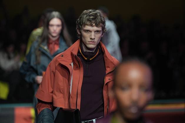 Milan, Milan Women s Fashion Week: Fall Winter 2025 26 - K—WAY runway show Milan, Milan Women s Fashion Week: Fall Winter 2025 26 - Women s Fashion, Fall Winter 2025 26 - K-Way fashion show - catwalk in the photo: Model MILAN Italy  Copyright: xIPA ABACAx