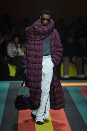 Milan, Milan Women s Fashion Week: Fall Winter 2025 26 - K—WAY Runway Show Milan, Milan Women s Fashion Week: Fall Winter 2025 26 - Women s Fashion, Fall Winter 2025 26 - K-Way fashion show - catwalk in the photo: Model MILAN Italy  Copyright: xIPA ABACAx