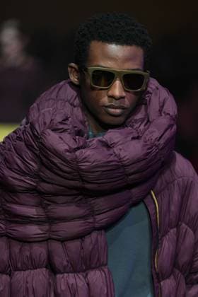 Milan, Milan Women s Fashion Week: Fall Winter 2025 26 - K—WAY Runway Show Milan, Milan Women s Fashion Week: Fall Winter 2025 26 - Women s Fashion, Fall Winter 2025 26 - K-Way fashion show - catwalk in the photo: Model MILAN Italy  Copyright: xIPA ABACAx