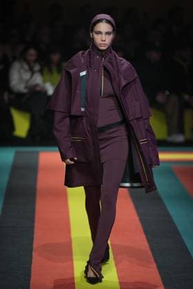 Milan, Milan Women s Fashion Week: Fall Winter 2025 26 - K—WAY Runway Show Milan, Milan Women s Fashion Week: Fall Winter 2025 26 - Women s Fashion, Fall Winter 2025 26 - K-Way fashion show - catwalk in the photo: Model MILAN Italy  Copyright: xIPA ABACAx